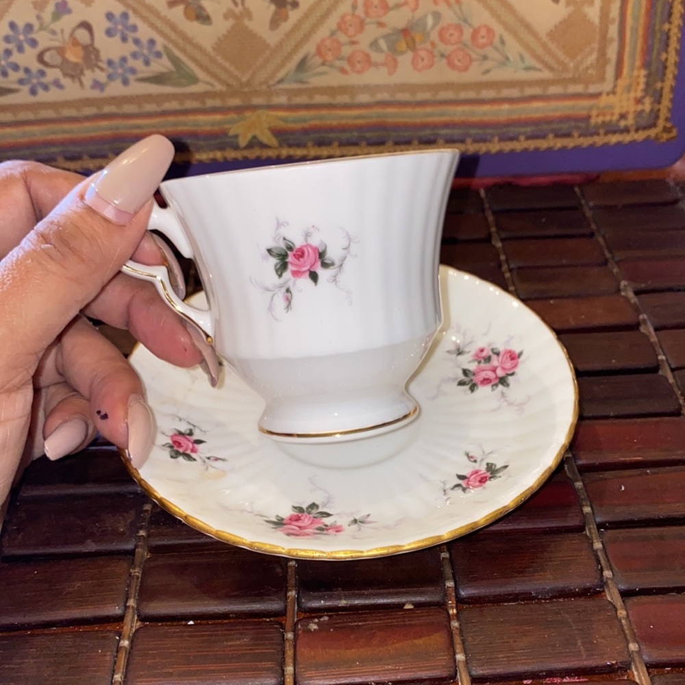 Vintage Princess House Tea Cup and Saucer / Made in England / Fine Bone China - Picture 2 of 4